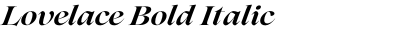 Lovelace Bold Italic